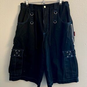 Tripp NYC Men’s Bondage Shorts with Blue Trim - vintage
